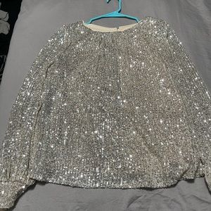 Silver/gold sequin top